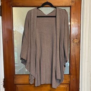 Open Front Tan Cardigan